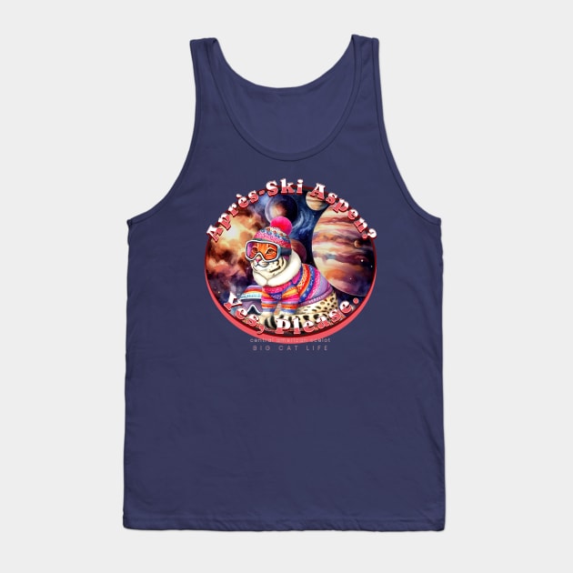 Apres-Ski Aspen Galactic Beanie Spotted Ocelot 68L Tank Top by catsloveart